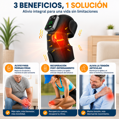 Masajeador de rodilla con terapia de calor