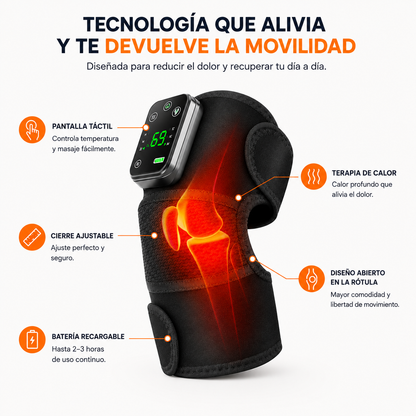 Masajeador de rodilla con terapia de calor