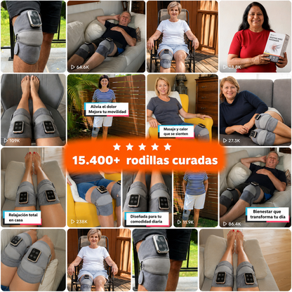 Masajeador de rodilla con terapia de calor